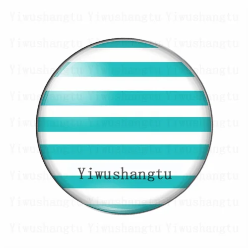 Artistic color stripe bunching pattern 12mm/18mm/20mm/25mm Round photo glass cabochon demo flat back Making findings