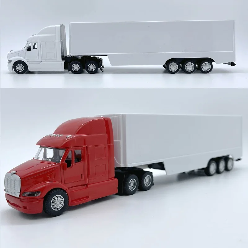 New 1:48 scale American Truck American trailer Alloy Car Head Cargo Car Children\'s Toys Birthday gift