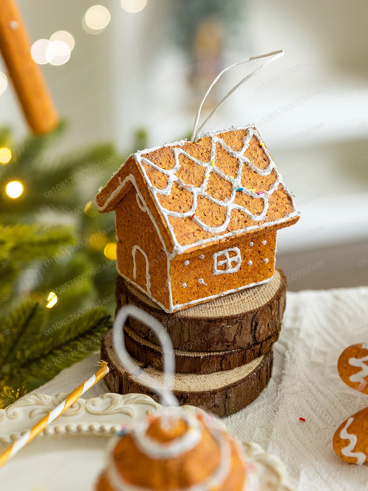 

Рождественские пузырьковые шары Колобок Конфеты Подвеска ins Пряничный дом Композиция на окно Рождественская елка Одевание