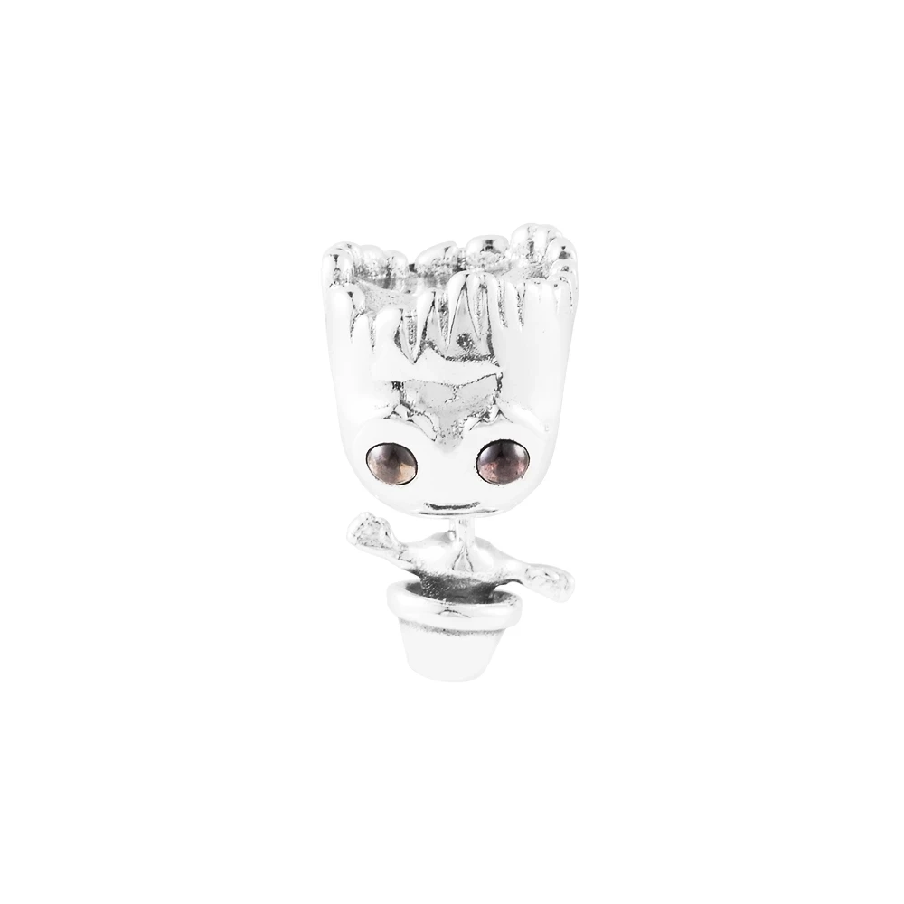 Galaxy Dancing Groot Charm Beads for Jewelry Making Collier Sterling Silver Couple Pendant S925 Bracelets Valentine's Day