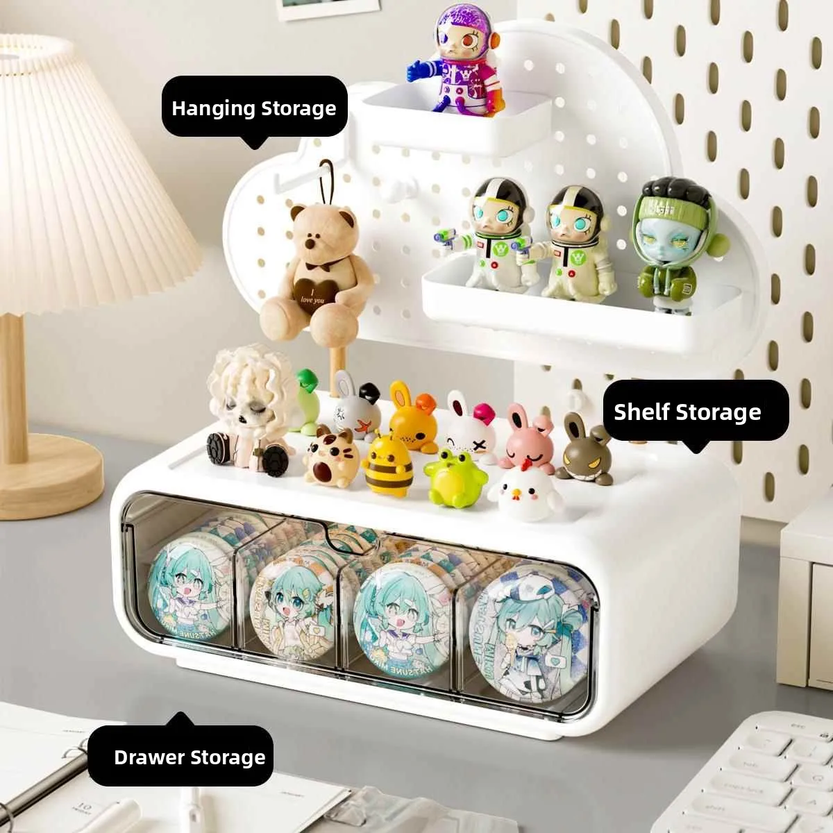 Bajie Transparent Dustproof Der Sle Storage Box Display Case Organizer elf for Baes And Anime Accories
