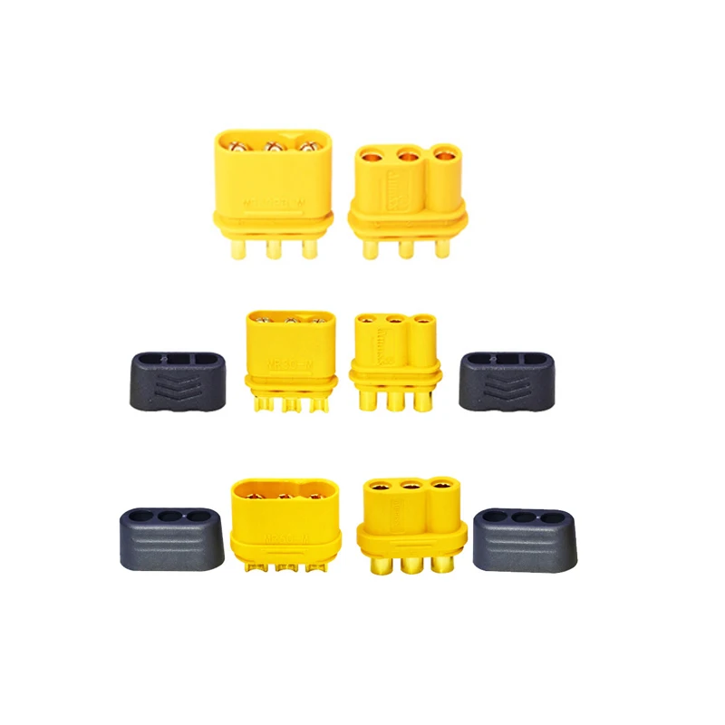 

Amass MR30/PW/PB/MR60 Large Current Plug 3Pin Male Female Connector for RC Model Airplane LiPo Battery Connecting Accessories