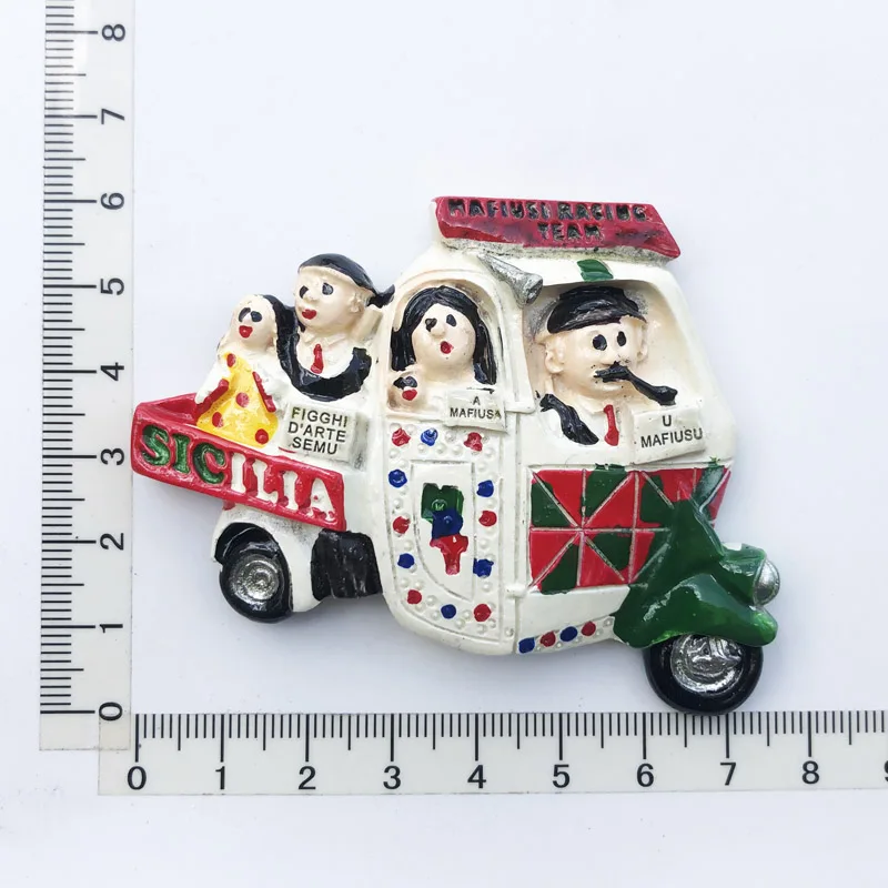 

Сицилия креативная, путешествия, памятные, ремесла, 3D, украшения, магнетизм, материал смолы, наклейки на холодильник