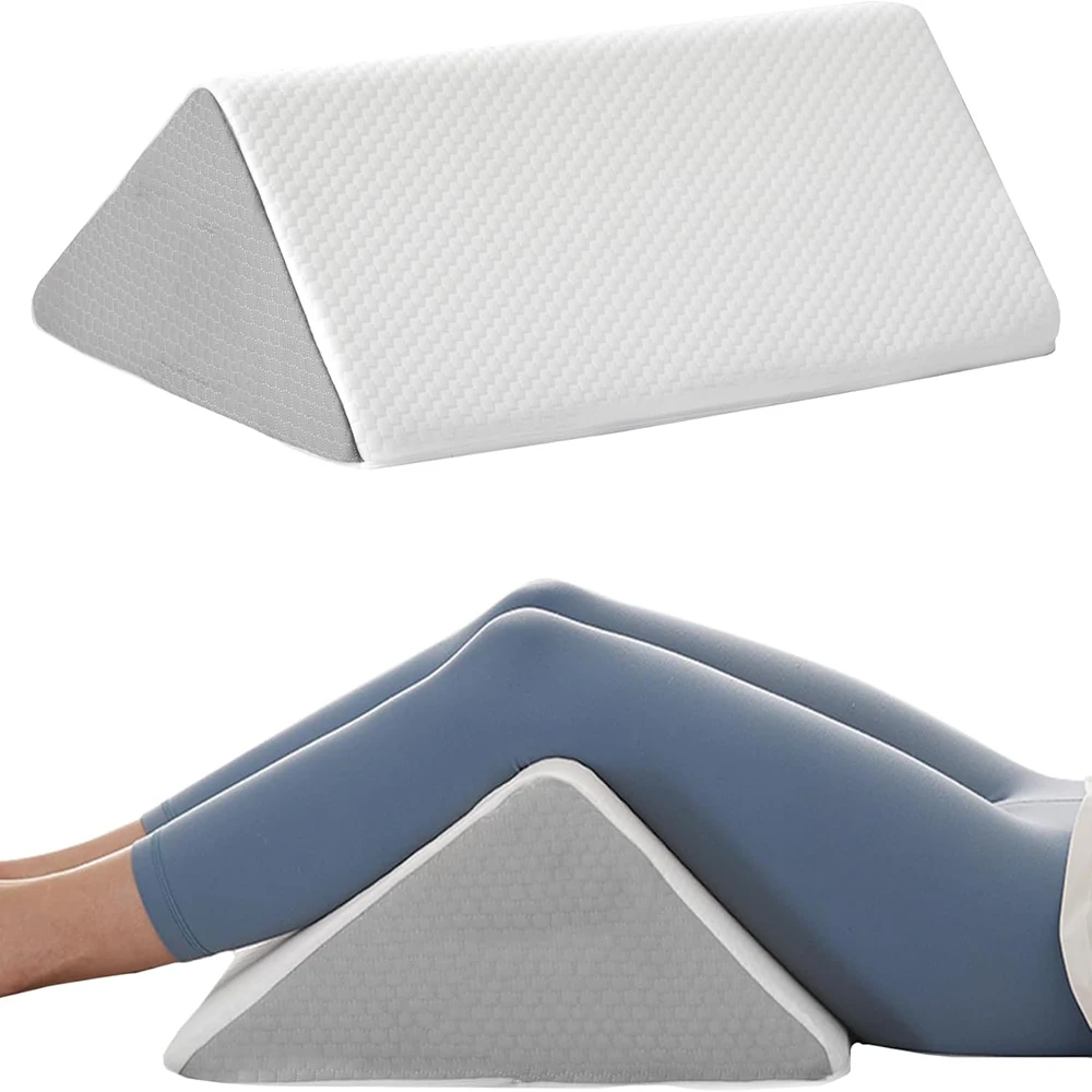 1 Pieces Wedge Pillow for Sleeping Body Positioners Turning Device Bedridden Leg and Knee Support Positioning Wedge Back Pillow