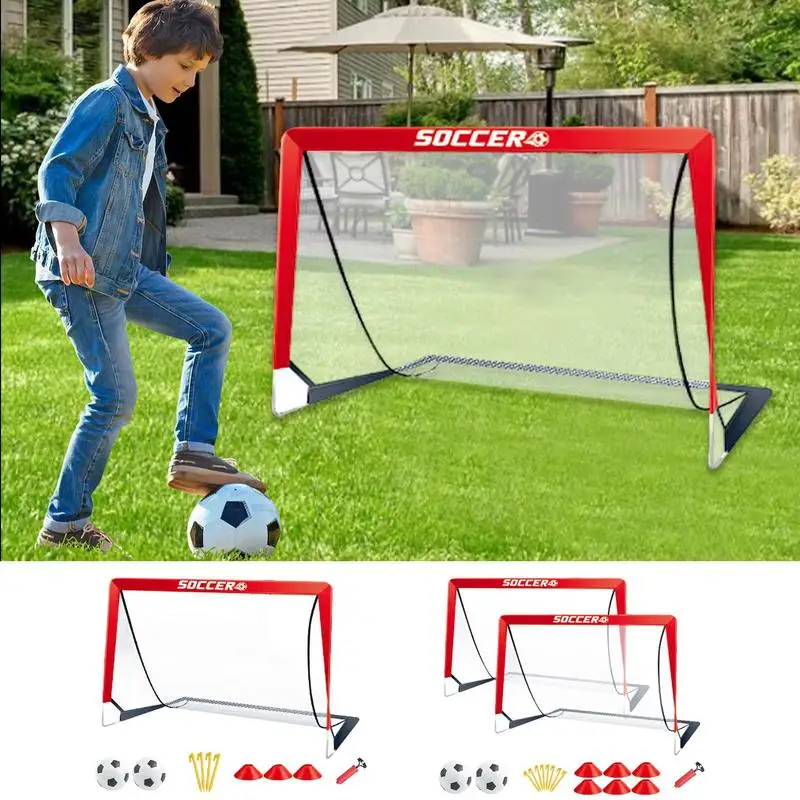 

Portable Soccer Goals Portable Football Net Mini Soccer Nets Portable Soccer Nets Training Practice Backyard School Kids Adults