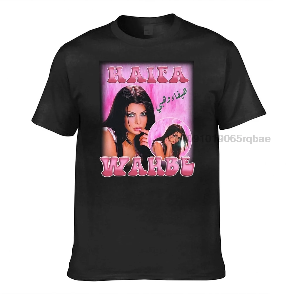 Haifa Wehbe Arabic Lebanese Middle East T-Shirt T Shirt cotton casual Men t shirt Women's tee shirts tops