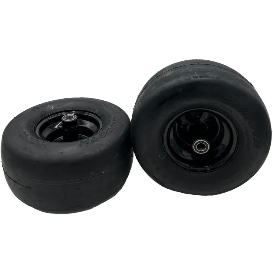 Set of 2-13x6.50-6 4 Ply Smooth Tire Wheel Assembly