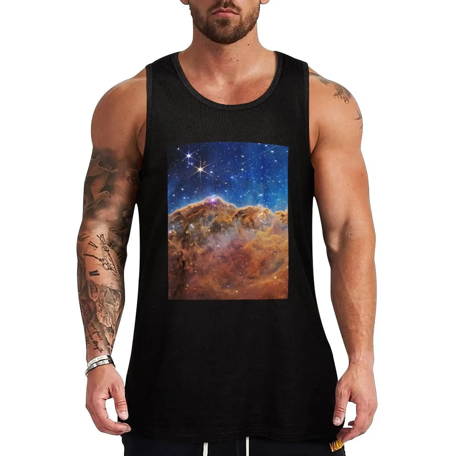 New James Webb Telescope Carina Nebula Ultra High Res Tank Top bodybuilding men Gym wear Men's t-shirt t-shirts man