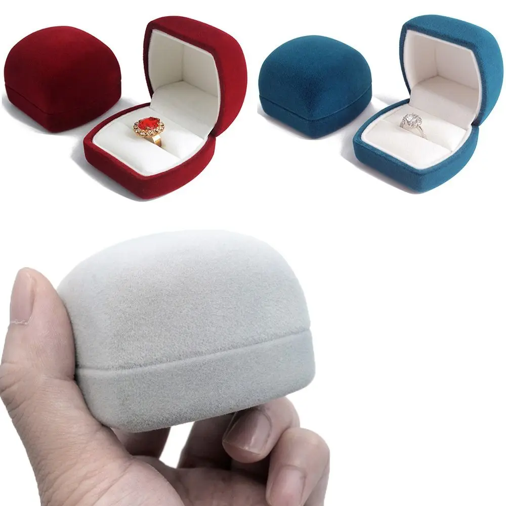 

Durable Gift Exquisite Display Box Velvet Jewelry Box Ring Storage Box Earrings Storage Case