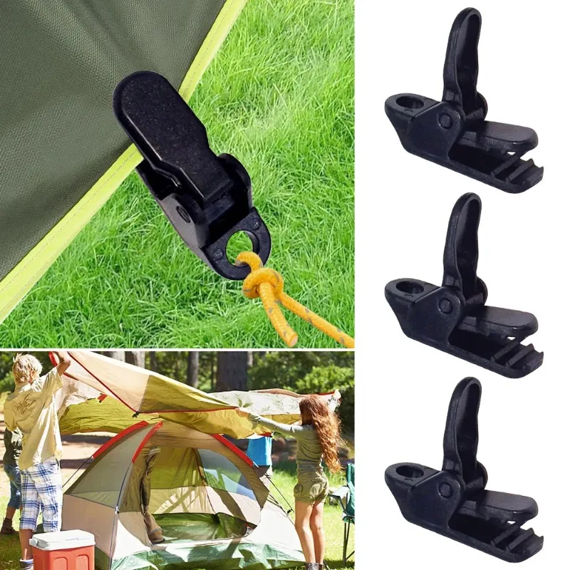 1pc Tarpaulin Clip Tent Canopy Clip Buckle Outdoor Wind Rope Clamps Reusable Awning Mountaineering Camping Accessories