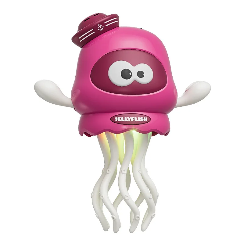 Juguete de pulpo para baile, pesca, baile, calamar, eléctrico, automático, con luces, música, electrónica para gatear, juguetes interactivos de dibujos animados para mascotas