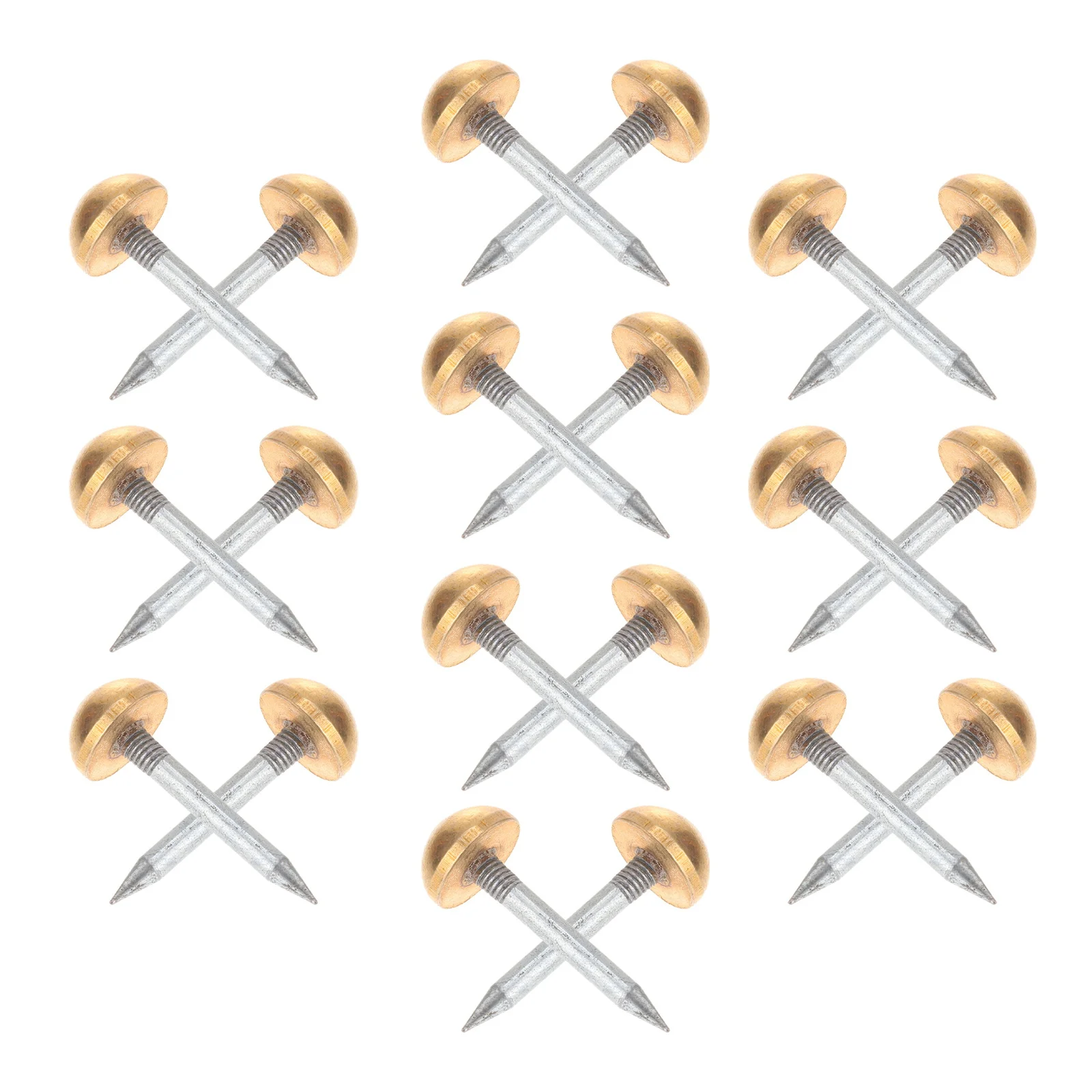 

20Pcs Furniture Decorative Nail Copper Tack Smooth High Hardness Weatherstrip Nail for Woodworking Projects