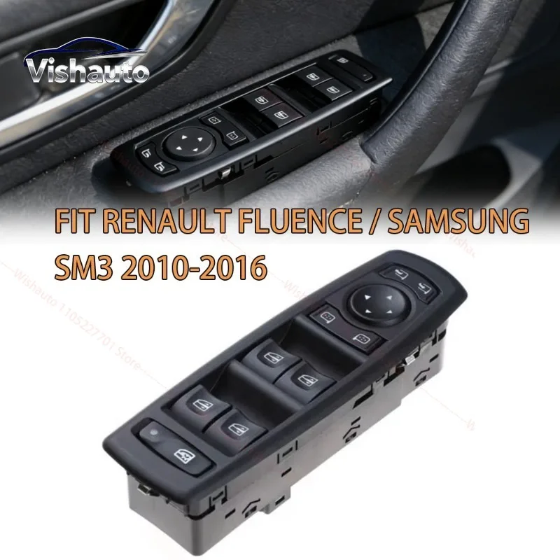 Interruptor de control de elevalunas eléctrico 254000006R para Renault Fluence Samsung SM3 Megane III Laguna III 2010-2016