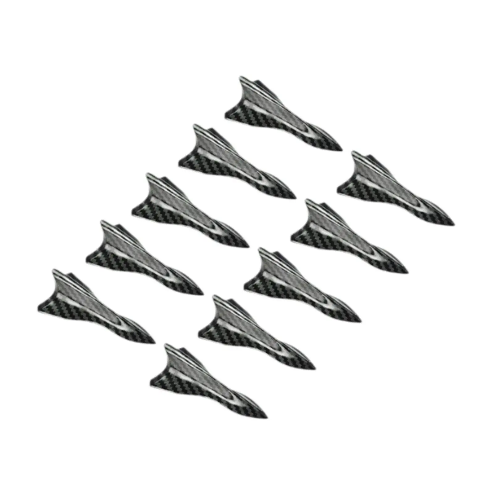 10x Car Shark Fin Antenna Covers Roof Diffuser Shark Fin,Shark Fins Spoiler