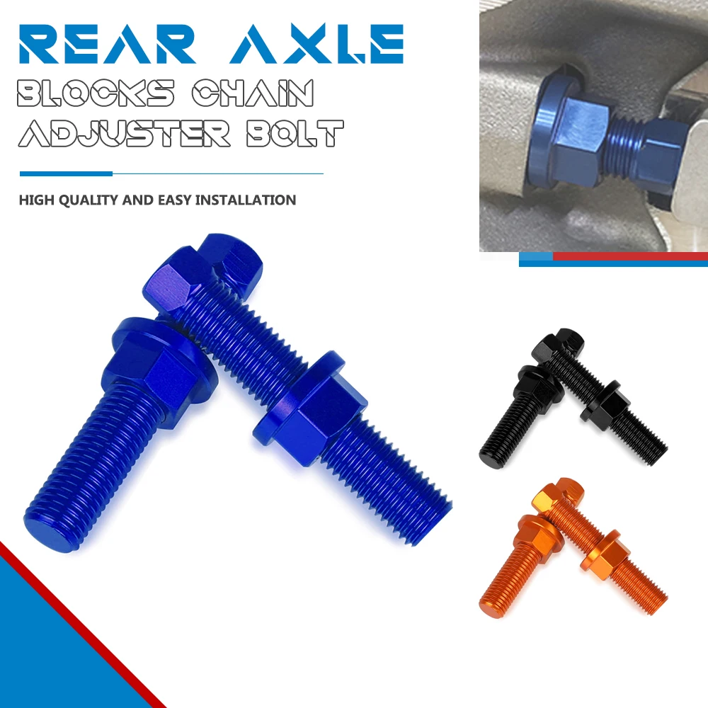 

Rear Axle Blocks Chain Adjuster Bolt Screw For SX SXF EXCF 125 150 250 350 450 530 690 990 1190 SMC SMR Adventure Duke RC8