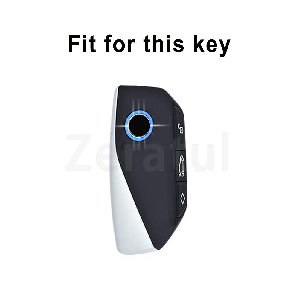 TPU Shell Protected Fob Car Key Case Cover For BMW I7 X7 G07 LCI IX I20 X1 X3 X5 U11 5 7 Series G70 G09 XM U06 G81 M3 Keychain