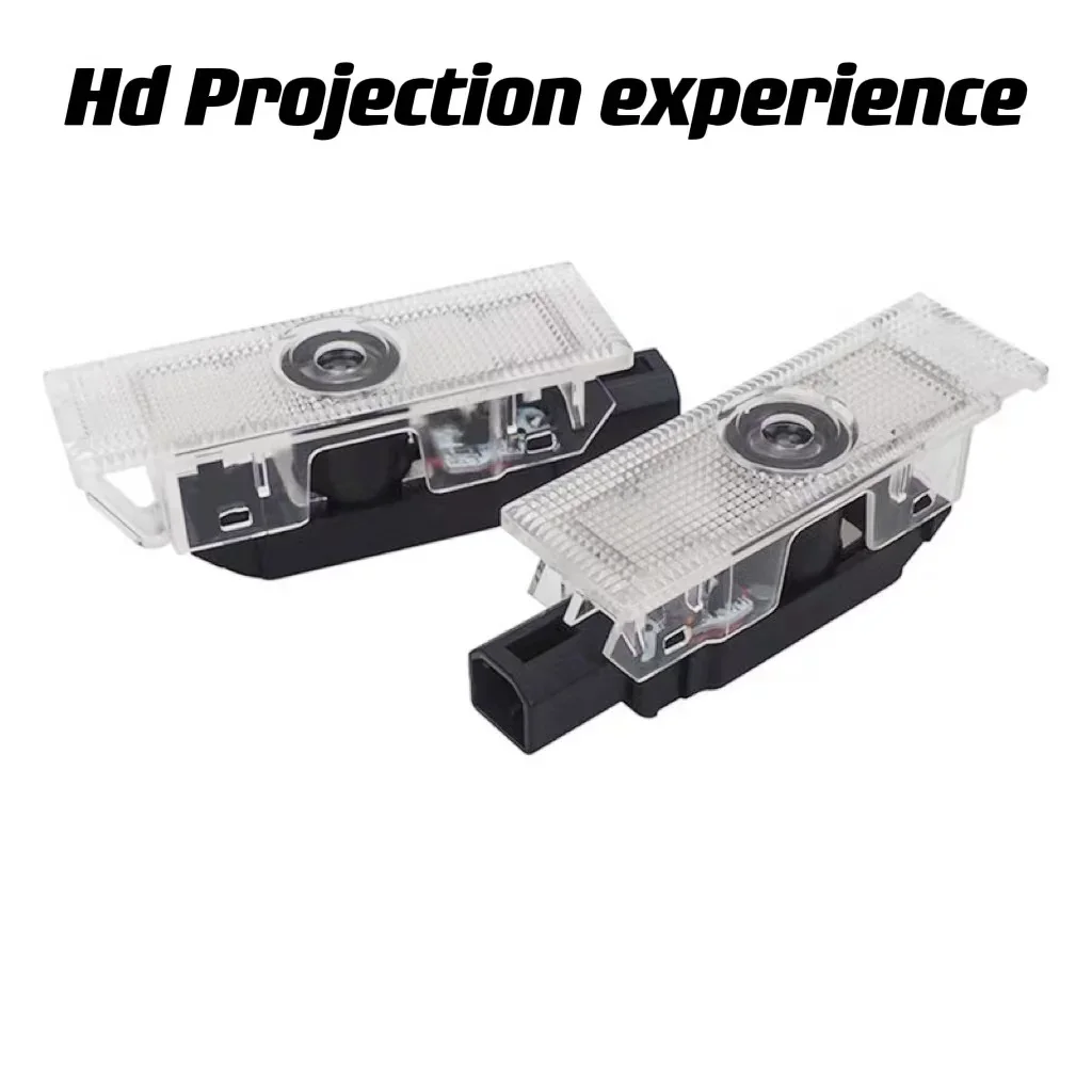 2x Uniwersalny Projektor Laserowy LED z Logo Powitalnym do Drzwi Samochodowych, Bezprzewodowe Światło Shadow Ghost dla Maserati Levante 2016-2021 2022 2023 2024