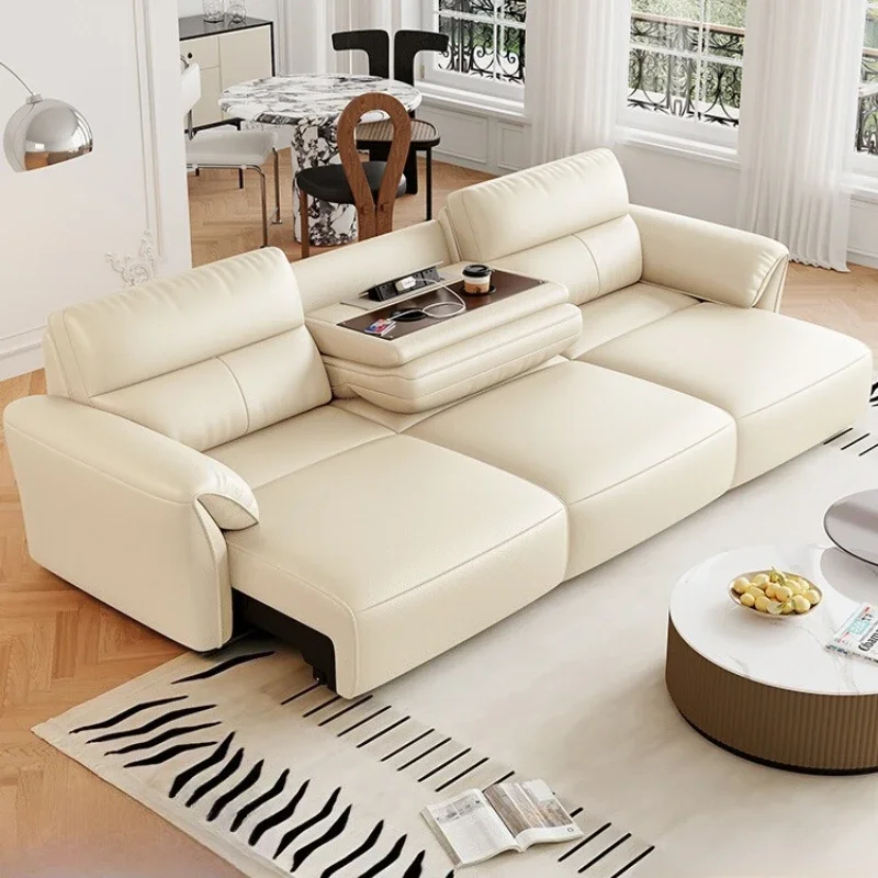 

Genuine Leather Luxury Sofa Bed Dual Use Foldable Lounge Floor Sofa Recliner Living Room Woonkamerbanken Furniture For Home