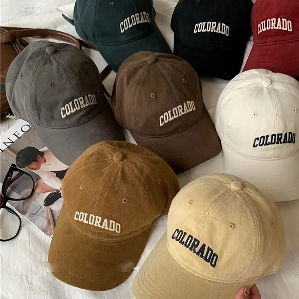 Baseballkappen für Herren und Damen, verstellbar, lässig, bestickt, Baumwolle, Sonnenhüte, Unisex, einfarbig, Visierhüte