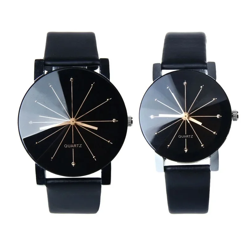 Paar Lover Horloges Quartz Wijzerplaat Klok Leer Polshorlojes Horloge Vrouwen Mannen Mode Luxe Logio Feminino Часы Женские