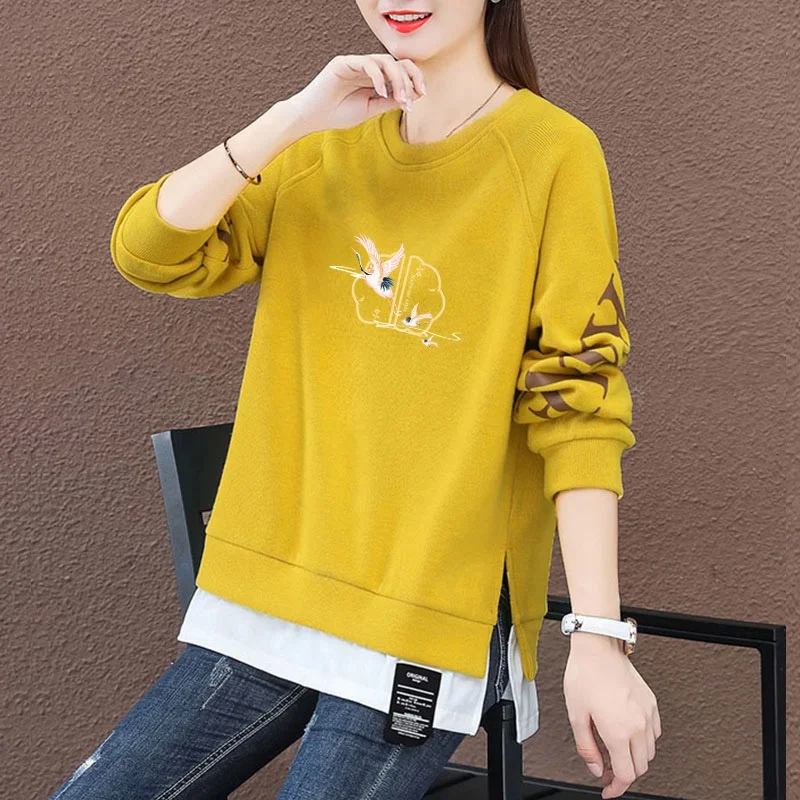 เสื้อฮู้ดไซส์ใหญ่บุซับใน ผ้าทีน ปิดสะโพก ใส่ได้ทุกฤดู ทรงหลวม ช่วยพรางหุ่น เสื้อแฟชั่นสตรีทแวร์