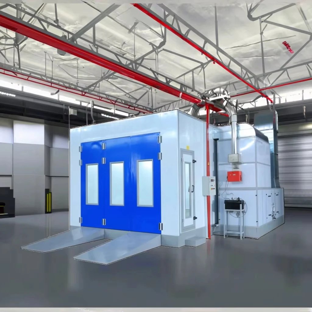 Heating Car Spray Booths LX3 Model 18KW Power 80C Baking Temperature for Vehicle Paint Jobs