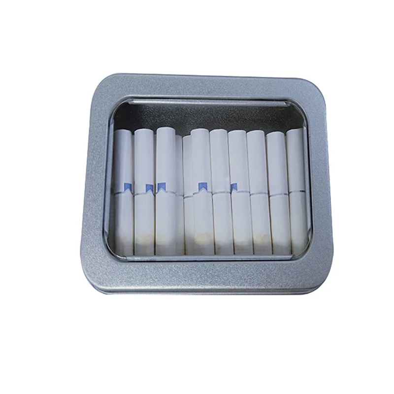 New Silver Holding Aluminum Box Cigarette Box for Iqos Carrying Bag Clear Cover Window Style Accessories