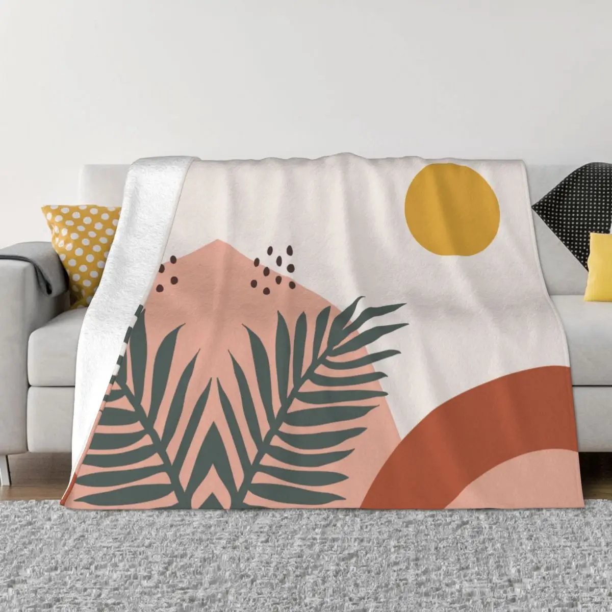 Modern Simplicity Pattern Fleece Throw Blankets Matisse Blankets for Home Outdoor Warm Bedspread