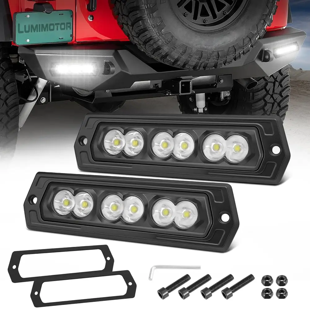 

Free Shipping - Flush Mount CREE LED Light Pods, 2026 Upgraded Reverse Backup Lights, Off Road Driving Fog Lights for Truck Pick