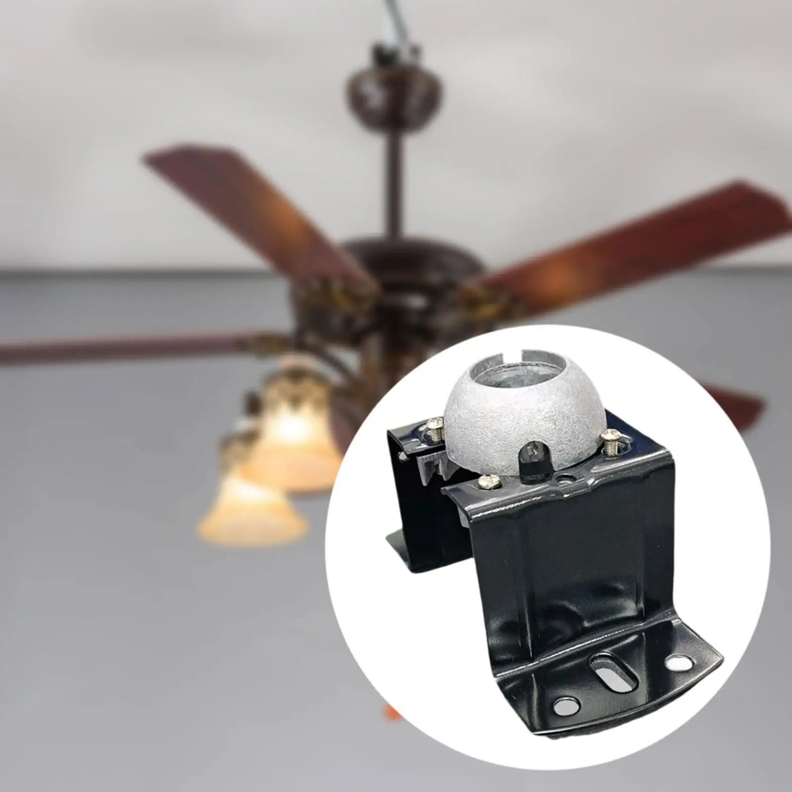 Ceiling Fan Mounting Kit Canopy Bracket Replace Heavy Duty with Ball Installing Tool Ceiling Fan Light Kit for Light Fixtures