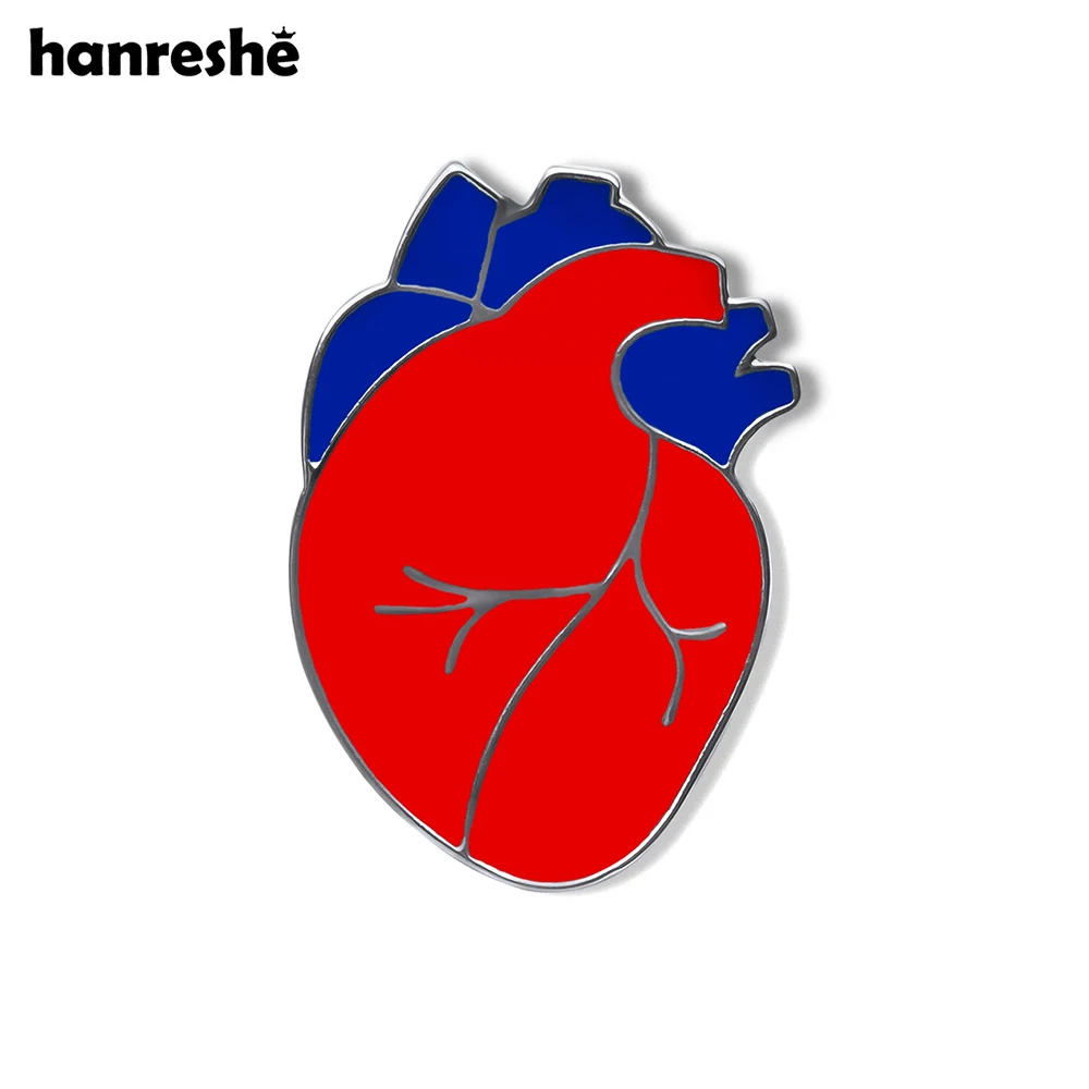 Hanreshe Medicine Heart Brooch Pin Classic Medical Pin Backpack Lapel Bag Badge for Doctor Nurse Gifts