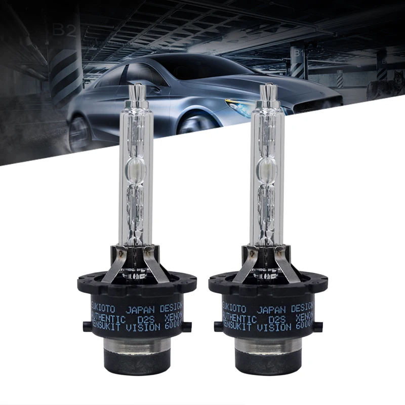 2PCS SUKIOTO GENUINE PARTS 66240 D2S XENON HID BULB 85126 D2R CAR LAMP D4S D4R AUTO LIGHT HI/LOW BEAM REPLACEMENT ORIGINAL BULB