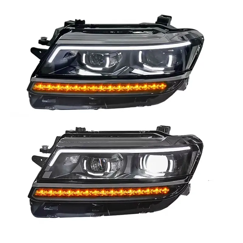 Longding es adecuado para la modificación de lentes de luz de circulación diurna LED de alta gama del conjunto de faros Tiguan L