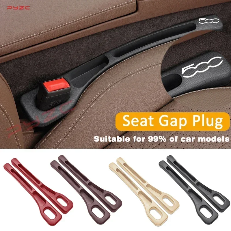 Para Fiat 500: Tira de relleno para el hueco del asiento, tapón de costura lateral, tira de estilo, tira de relleno a prueba de fugas para el hueco del asiento, accesorios para coche