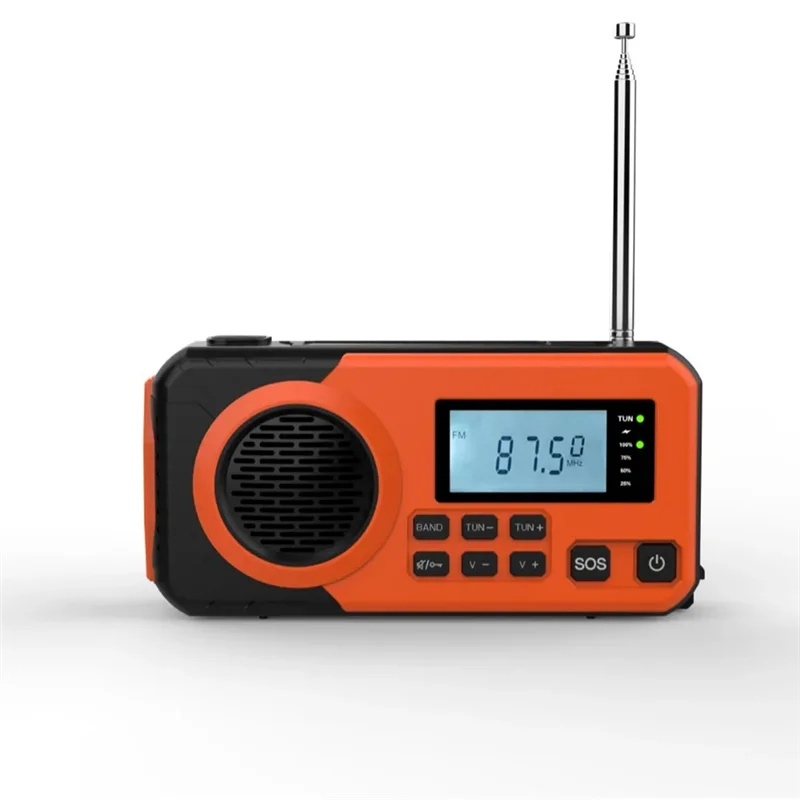 

Solar Hand Crank Emergency Weather Radio Emergency Weather Radio SW/AM/FM Portable Radio