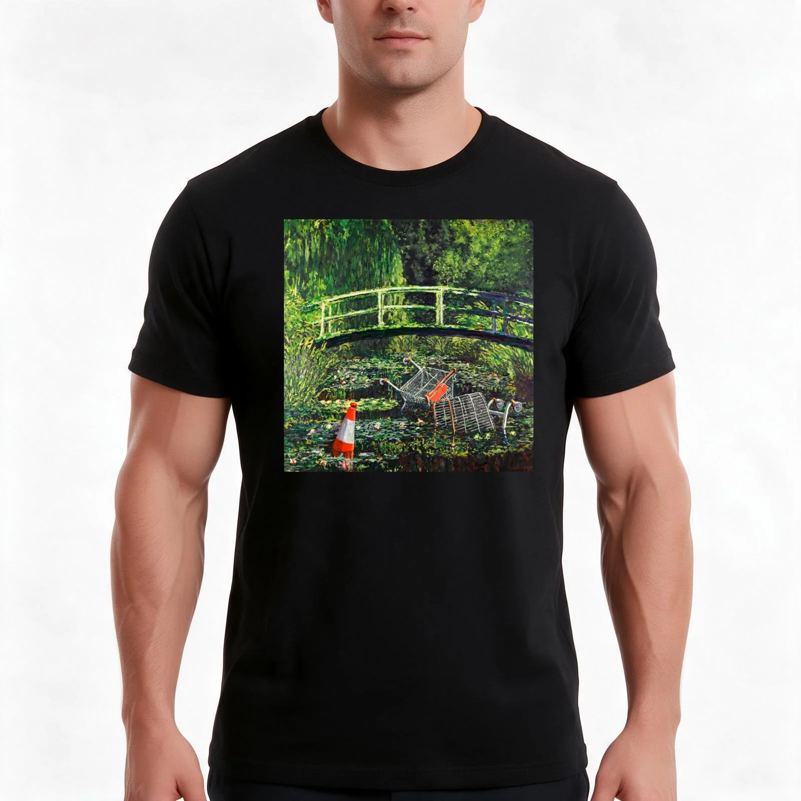 Show Me The Monet T-Shirt Summer Casual Cotton Tee Oversized Streetwear Tops Vintage Graphic Print Loose Fit Short Sleeve