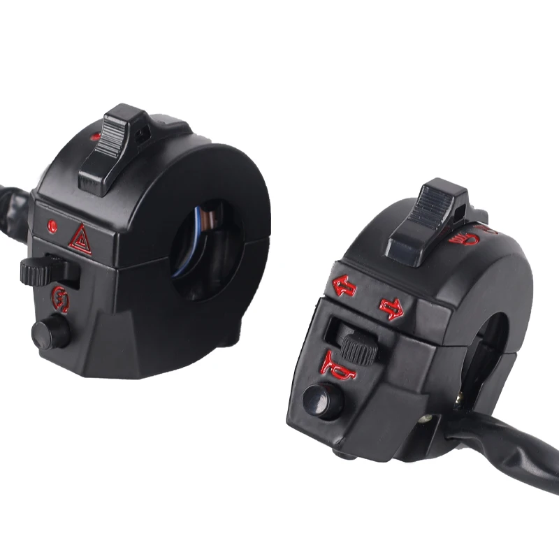 22mm Motorcycle Handle Bar Left Right Switches Horn Turn Signal Headlight Electric Start for Honda XL XR 250 400 600
