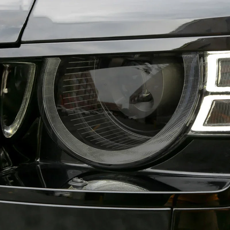 

Smoked Black TPU Sticker Car Headlight Protective Film For Land Rover Discovery 4 5 Defender Range Rover Sport Evoque Velar