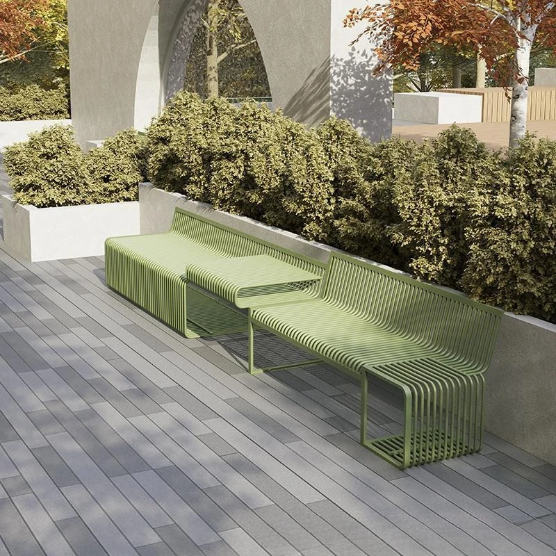 

Outdoor Table and Chair Courtyard Milk Tea Shop Outdoor Wrought Iron Leisure Table and Set Combination