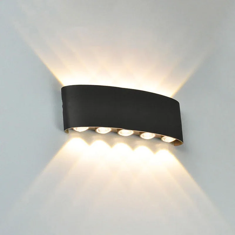 Up and Down LED Wall Lamp Waterproof Interior Wall Light For Bedroom Living Room Corridor Indoor Outdoor Lighting image 6