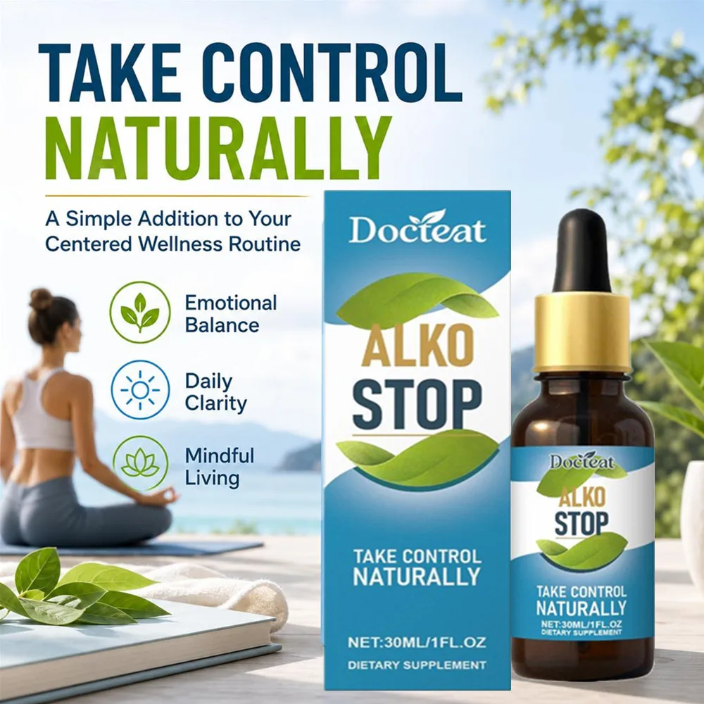 1-10X  ALKO STOP Herbal Balance Drops Natural Botanical Wellness Routine Essence Daily Self-Control Support Liquid Supplement