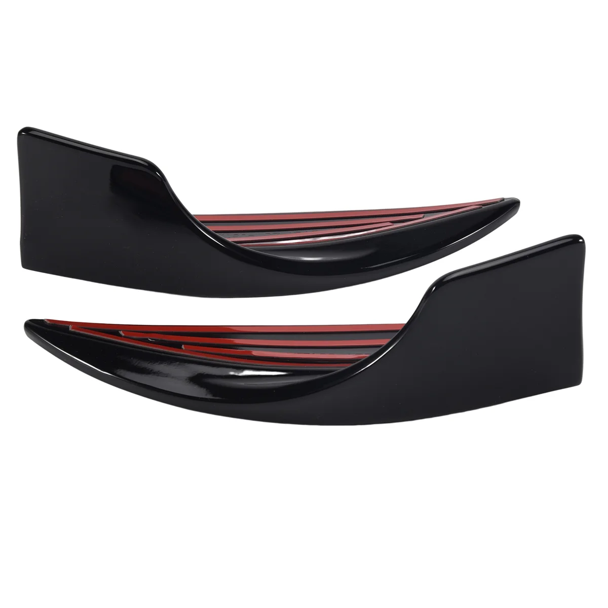 For Mercedes-Benz C-Class W206 AMG C200 C260 C43 Brabus Front Bumper Lip Angle Diffuser Splitter Spoiler Diffuser Black