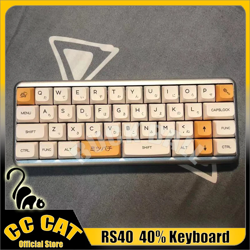 

Rs40 40keys Mechanical Keyboard 40% Mini Portable Wired Type-C Kailh Switch Base Office Hot-Swap Custom Gaming Keyboards Qmk/Via