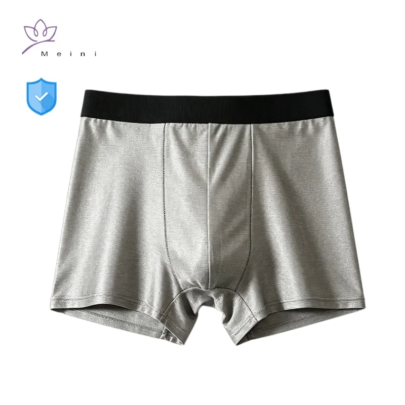 Electromagnetic Radiation Protective Silver Fiber Men's Underpants 5G Communication EMF Shielding Gonadal Protective Underpants