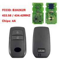 CN007212 FCC B3H2K2R Smart Key for 2020 Toyota Yaris 2 Buttons 433 MHz NCF29A1M HITAG AES 4A Chip Model