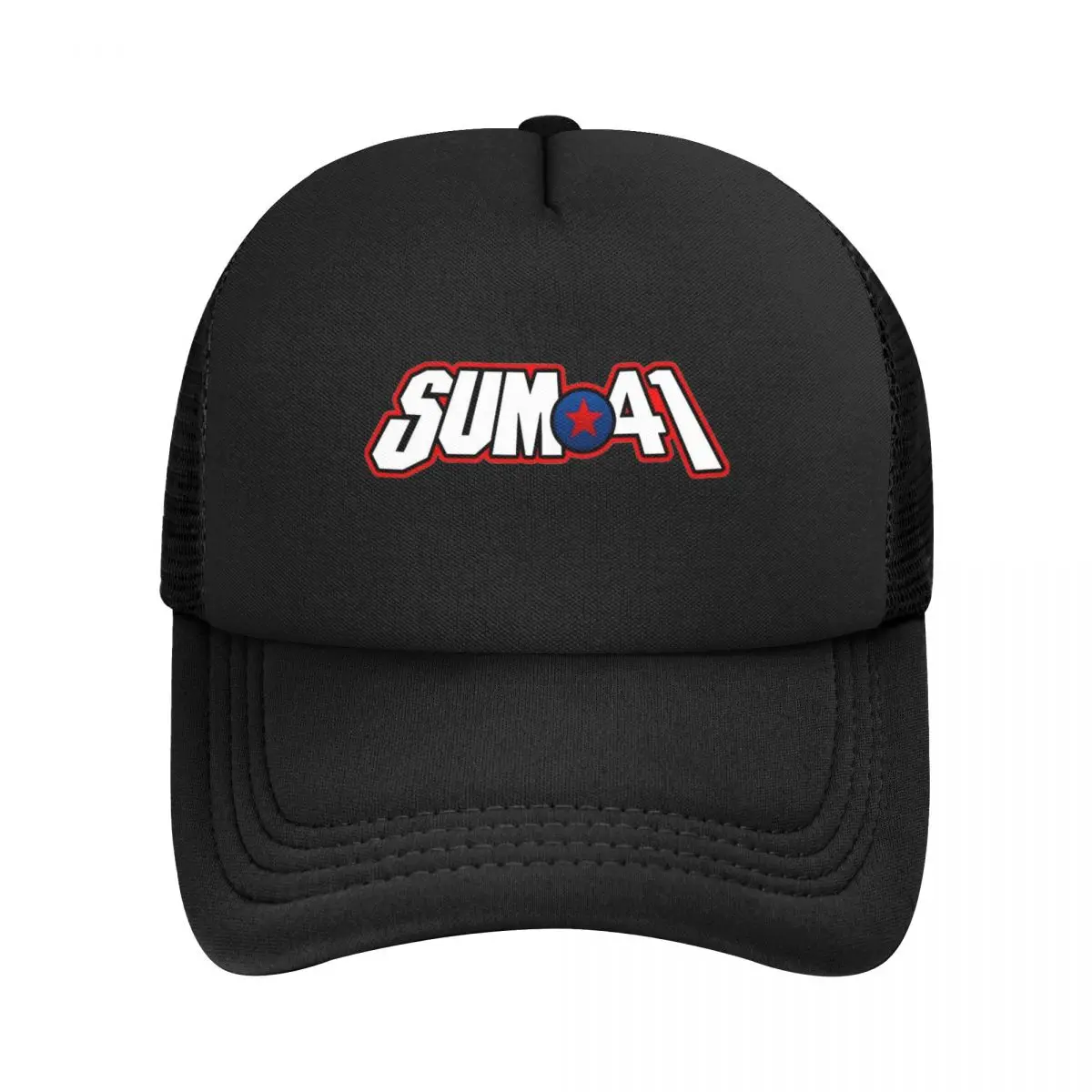 Sum 41 Metal Band Mesh Baseball Caps Unisex Popular Trucker Worker Cap Hat Adjustable Polyester Golf Hats Summer Trucker Cap