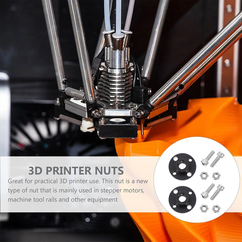 

2Sets Pom T8 Trapezoidal Lead Screw Nut for 3D Printer Stepper Motor Rails High Hardness No Bending Low Noise Smooth Operation