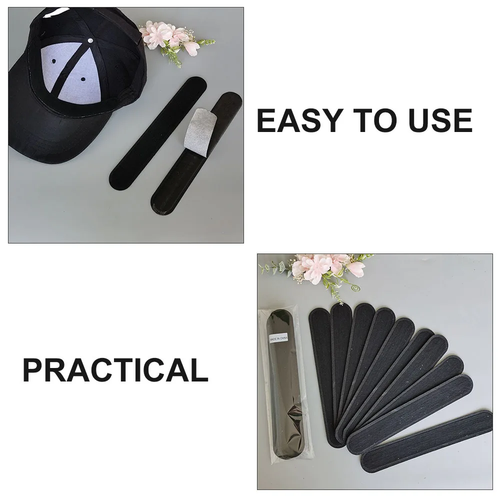 20 pezzi di cuscinetti per il sudore non tessuto adesivo ad asciugatura rapida fodera per cappello per berretto da baseball sport all'aria aperta cuscino per assorbimento del sudore cappello