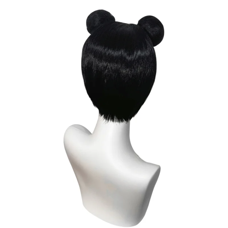 parrucca cosplay Ogni giorno doppia borsa per capelli styling cos Parrucca in rete di seta rosa ad alta temperatura Parrucca per costume di Halloween