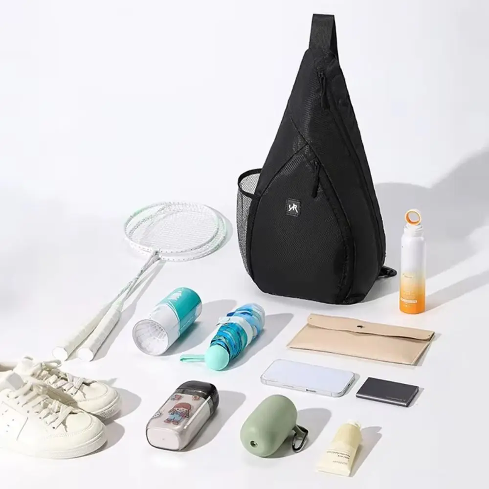 

Large Capacity Badminton Racket Bag Cross-Body Side Pocket Sports Sling Bag Comfortable Lightweight Tennis Should Bag